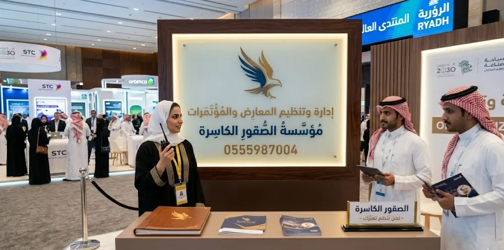 تجهيز أجنحة المعارض في الرياض